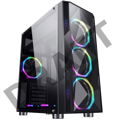 Корпус Formula F-3401 (V1) черный без БП ATX 3x120mm 2xUSB2.0 1xUSB3.0 audio bott PSU