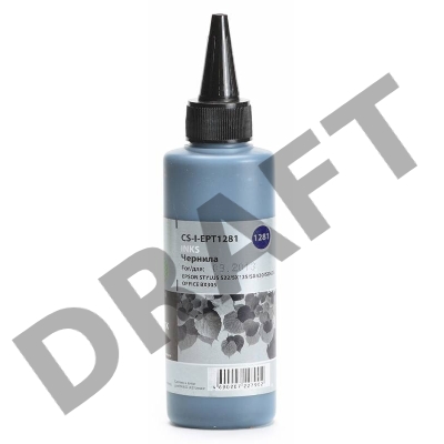 Чернила Cactus CS-I-EPT1281 черный (100мл) Epson Stylus S22/SX125/SX420/SX425