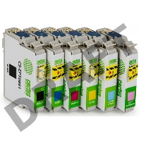 Картридж струйный Cactus CS-EPT0807 многоцветный для Epson Stylus Photo P50 (11,4ml) Комплект 6 карт