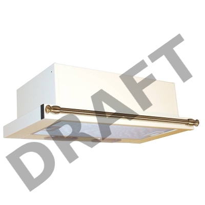 Вытяжка встраиваемая Elikor Интегра 60П-400-В2Л кремовый/рейлинг бронза