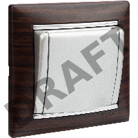 Рамка 1п ТемнДер/Сереб VLN Рамка 1п ТемнДер/Сереб VLN