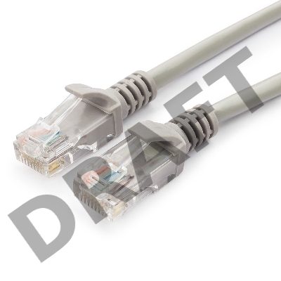 Патч-корд медный UTP Cablexpert PP10-15M кат.5e, 15м, литой, многожильный (серый)