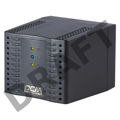 Стабилизатор напряжения Powercom Voltage Regulator, 3000VA, Black, Schuko