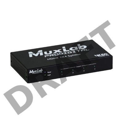 Сплиттер 1х4 HDMI, 4K/60 MuxLab 500426