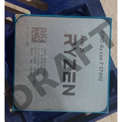 (Сколы на углах, рабочий, без ГО) Процессор AMD Ryzen 7 8C/16T 5700G (4.6GHz, 20MB,65W,AM4) tray, with Radeon Graphics