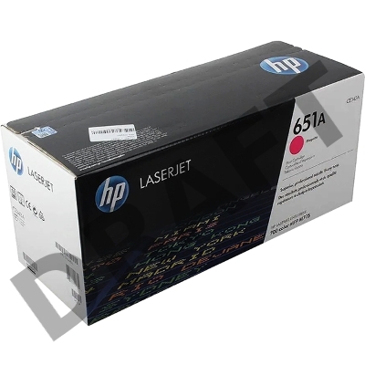 Тонер-картридж HP CE343A 651A пурпурный для LaserJet 700 Color MFP 775 16000стр.