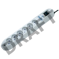 Сетевой фильтр Pilot GL 1.8м (6 розеток) белый (коробка)