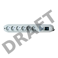 Сетевой фильтр Pilot GL 1.8м (6 розеток) белый (коробка)