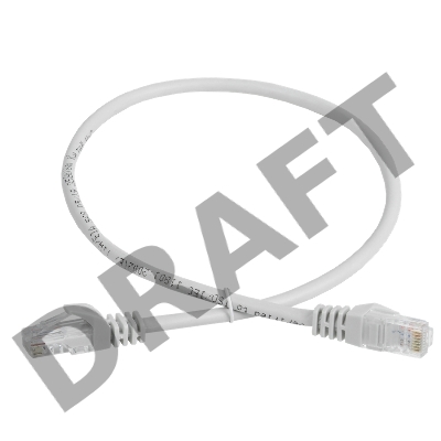 Шнур коммутационный кат. 5Е UTP 1м серый GENERICA