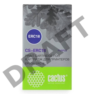 Картридж ленточный Cactus CS-ERC18 пурпурный для Epson ERC 18/Samsung ER4615-R 1200000 signs