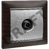 Рамка 1п ТемнДер/Сереб VLN Рамка 1п ТемнДер/Сереб VLN