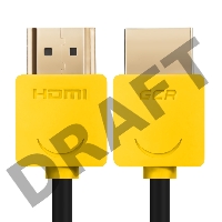 Greenconnect Кабель SLIM 0.5m HDMI 2.0, желтые коннекторы Slim, OD3.8mm, HDR 4:2:2, Ultra HD, 4K 60 fps 60Hz, 3D, AUDIO, 18.0 Гбит/с, 32/32 AWG, GCR-51584 Greenconnect Кабель SLIM 0.5m HDMI 2.0, желтые коннекторы Slim, OD3.8mm, HDR 4:2:2, Ultra HD, 4K 60 