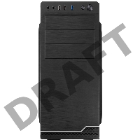 Корпус c блоком питания 450 Ватт Case Foxline FL-816, ATX, 3x5.25EXT, 1x3.5EXT, 3x3.5INT, 2xUSB2.0+1xUSB3.0, HDA, w/o FAN, w/450W ATX PSU, w/1.2m EU pwr cord