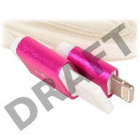 Кабель Gembird USB 2.0 Cablexpert CC-ApUSBr1m, AM/Lightning 8P, 1м, силиконовый шнур, разъемы розовый металлик, пакет