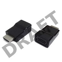 Переходник Gembird  Переходник HDMI-VGA Cablexpert A-HDMI-VGA-001, 19M/15F
