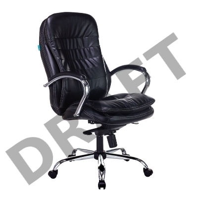 Кресло руководителя Бюрократ T-9950/BLACK-PU сиденье черный искусственная кожа крестовина хром