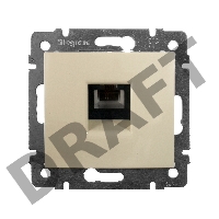 Розетка телефонная Valena RJ11 4 контакта 1 коннектор (слоновая кость)  Legrand 774338