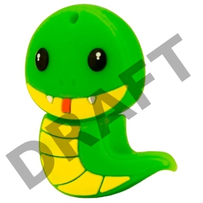 Флеш Диск 8GB Mirex Snake, USB 2.0, Зеленый