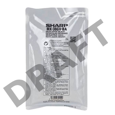 Девелопер SHARP MX-1810/2010/2310/3111/2610/3110/3610 MX36GVBA (100 т.к.) черный