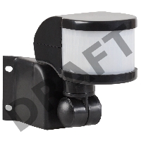 Детектор движения ДД 018 1100Вт угол обз. 270град. дальн. 12м IP44 черн. ИЭК LDD10-018B-1100-002