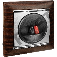 Рамка 1п ТемнДер/Сереб VLN Рамка 1п ТемнДер/Сереб VLN