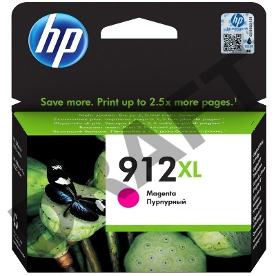Картридж струйный HP 912 3YL82AE пурпурный (825стр.) для HP OfficeJet 801x/802x