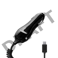Автомобильное зарядное устройство DEPPA 22124,  microUSB,  2.1A,  черный