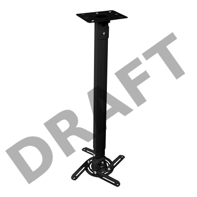 Кронштейн для проектора Buro PR05-B черный макс.13.6кг потолочный поворот и наклон