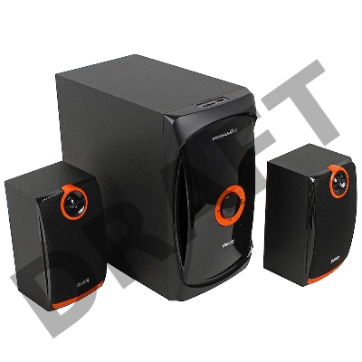 Колонки Dialog Progressive AP-200 BLACK { 2.1, 30W+2*15W RMS, USB+SD reader }