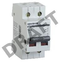 Выключатель нагрузки Iek MNV15-2-040 (мини-рубильник) ВН-32 2Р 40А GENERICA