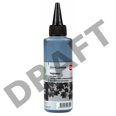 Чернила Cactus CS-I-CLI526BK черный фото (100мл) CANON PIXMA iP4850/MG5250/MG5150/iX6550
