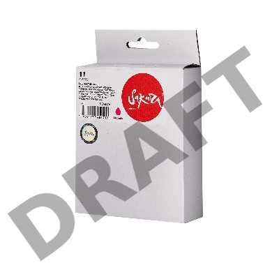 Струйный картридж Sakura C4837A (№11 Magenta) для HP, пурпурный, 29 мл., 2000 к.