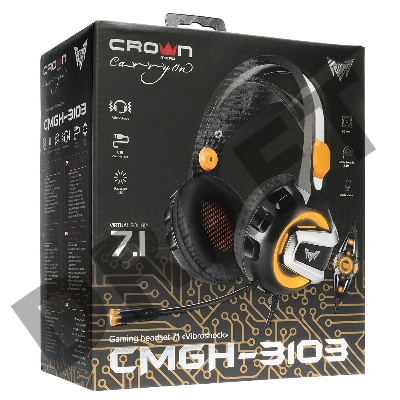 Гарнитура игровая CROWN CMGH-3103 Black&orange