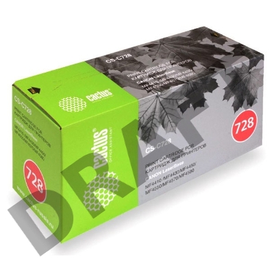 Тонер Картридж Cactus CS-C728S черный для Canon i-SENSYS MF4410 MF4430 MF4450 MF4550D (2100стр.)