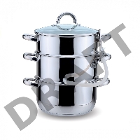 Соковарка KELLI KL-4108 6,0л(Объем 6 л. 3х-слойное капсульное дно. Дуршлаг для фруктов, овощей, ягод. Прозрачная стеклянная крышка с паровыпуском. Удобные ручки не нагреваются. Высококачественная нерж. сталь 18/10. Зеркальная полировка. Подходит к индукци