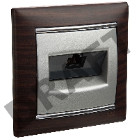 Рамка 1п ТемнДер/Сереб VLN Рамка 1п ТемнДер/Сереб VLN