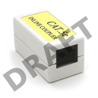 Коннектор Gembird Соединитель RJ-45F/RJ-45F cat. 5e  (NA350)