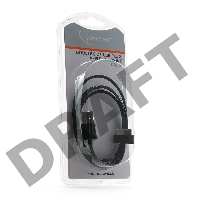 Кабель Gembird/Cablexpert CC-USB-AP1MB  AM/Apple для iPad/iPhone/iPod, 1м черный, пакет 