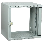 Шкаф LINEA WE 9U 600x600мм дверь стекло серый ITK