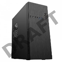 Корпус MidiTower Powerman DA812BK Black PM-500ATX-F 2*USB 2.0+2*USB 3.0 Audio ATX