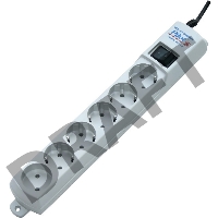 Сетевой фильтр Pilot S 5м (6 розеток) белый (коробка)