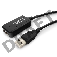 Кабель Gembird UAE016 USB 2.0 кабель удлинительный !!!Активный!!! 4.5м AM/AF 
