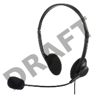 Гарнитура Oklick HS-M143VB черный 1.8м накладные оголовье