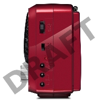 Радиоприемник АС SVEN SRP-525, красный (3 Вт, FM/AM/SW, USB, microSD, фонарь, встроенный аккумулятор)