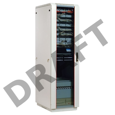 Шкаф коммутационный ЦМО ШТК-М-18.6.6-1ААА 18U 600x600мм пер.дв.стекл задн.дв.стал.лист 2 бок.пан. направл.под закл.гайки 270кг серый