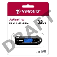 Флеш Диск Transcend 32Gb Jetflash 790 TS32GJF790K USB3.0 черный