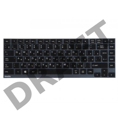 Клавиатура [Toshiba Satellite U800, U840, U900, U920] Black, Blue frame [PK130T71A08]   