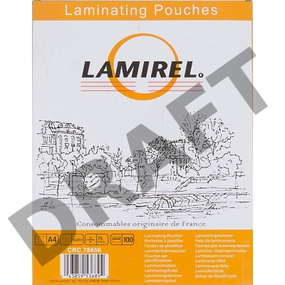 Пленка для ламинирования Lamirel LA-78656 75мкм A4 (100шт) 216x303мм