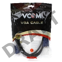 Кабель VCOM VVG6448-1.8M(O) Кабель монитор-SVGA card (15M-15M) 1,8м 2 фильтра