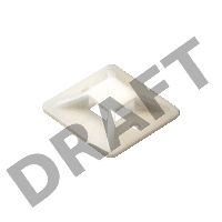 Самоклеющаяся площадка для крепления стяжек ExeGate EX293145RUS STM3030W-100 (30х30 мм, halogen free, -40°C - +85°C, белая, 100 шт)